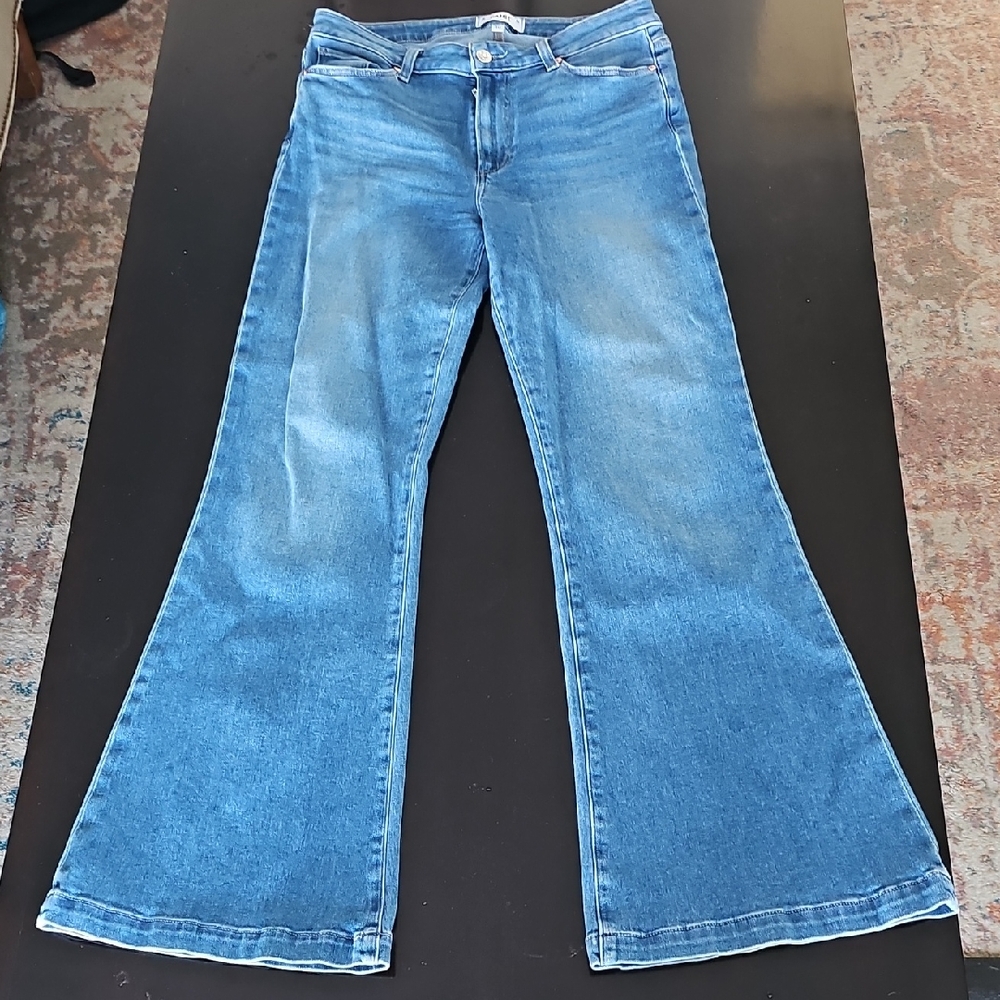 PAIGE Blue Flare Leg Women's Jeans